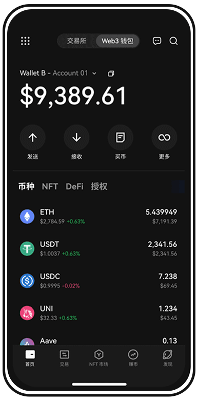 ETH交易网站页面展示